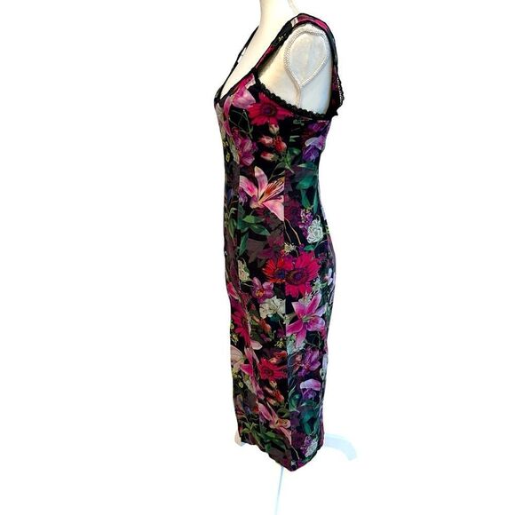 Marchesa Notte Botanical Midi Dress Size 0 Oversized - Picture 5 of 8
